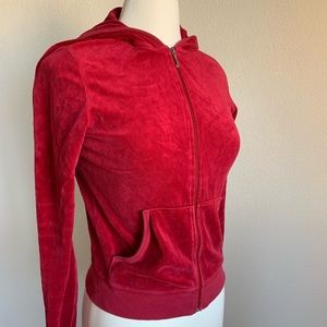 Classic Red Velour Juicy Jacket